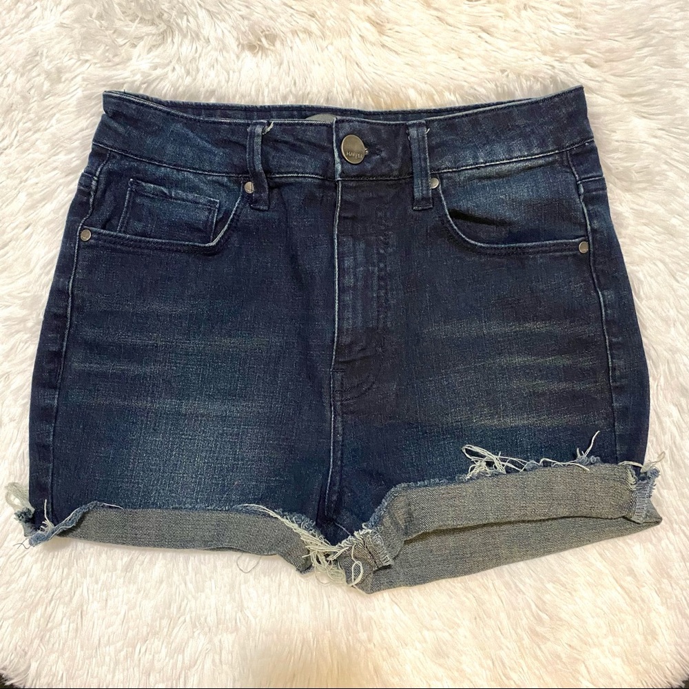 Harper High Waist Cut-off Denim Shorts